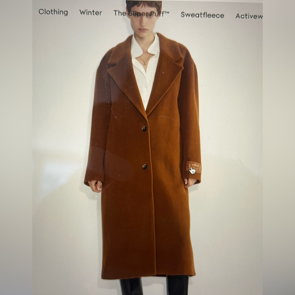 Aritzia The Only Coat in Cigar Brown—Like New! - Picture 2 of 5